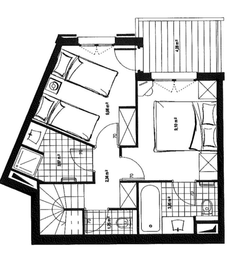 L'Ekrin Des Arcs - Arc 1950 Le Village - Duplex 6-8 Pers Les Arcs  Eksteriør bilde